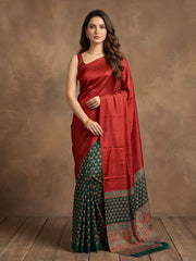 Printed Satin Saree