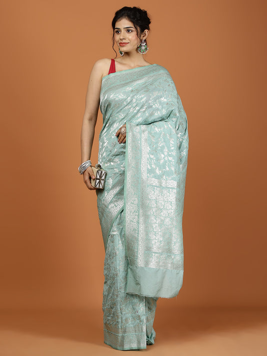 Khaddi Woven Art Silk Saree