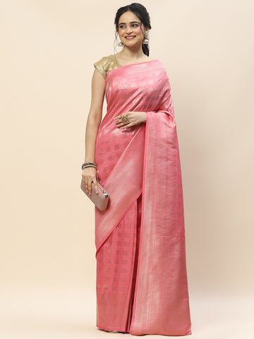 Zari Jaal Woven Handloom Saree