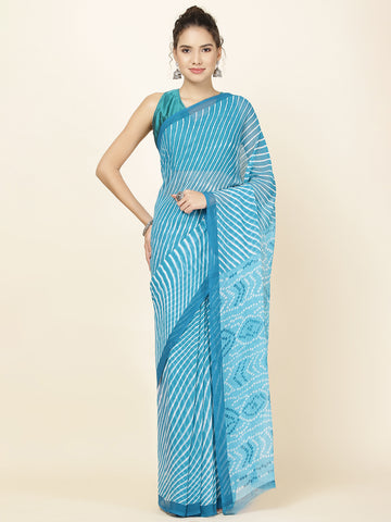 Leheriya Printed Georgette Woven Saree