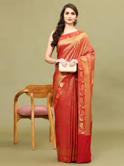 Zari Jaal Woven Art Silk Saree