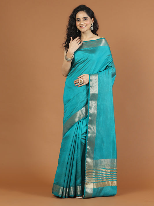 Zari Jaal Woven Handloom Saree