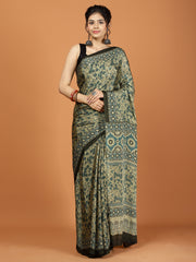 Digital Printed Crepe Woven Saree