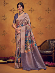 Printed Art Silk Saree