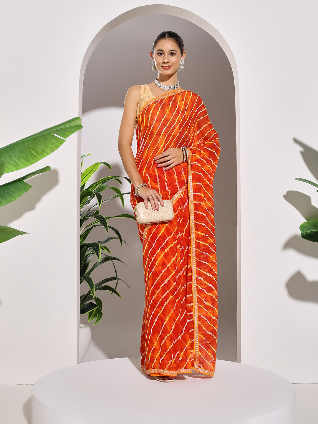 Printed Georgette Saree