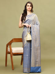 Zari Jaal Woven Handloom Saree