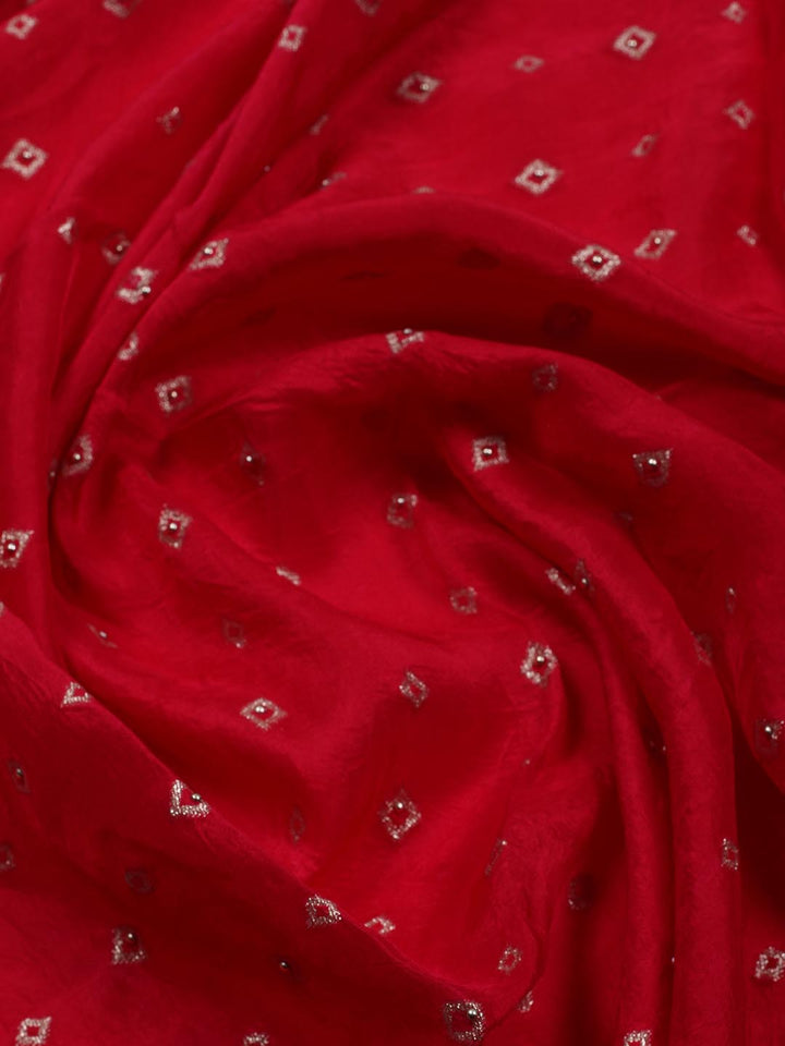 Woven Art Silk Unstitched Suit Piece With Dupatta