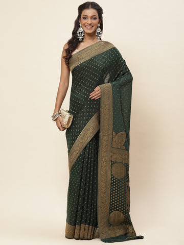 Antique Booti Woven Crepe Saree