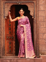 Bandhani Print Banarsi Woven Saree