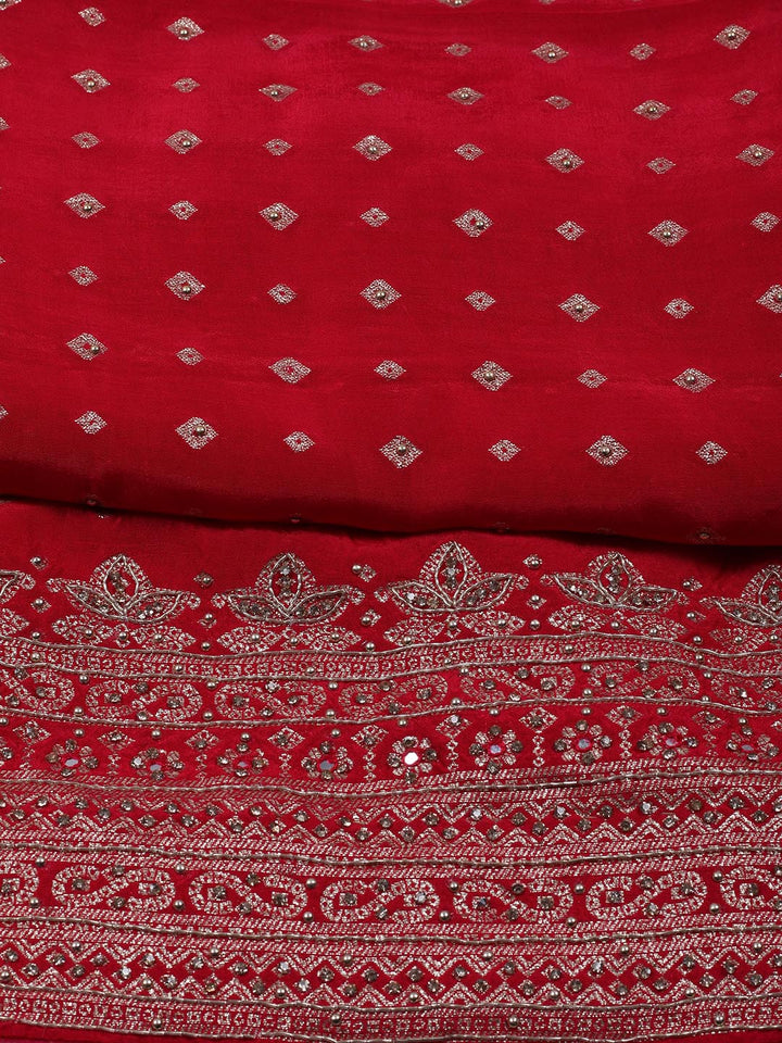 Woven Art Silk Unstitched Suit Piece With Dupatta