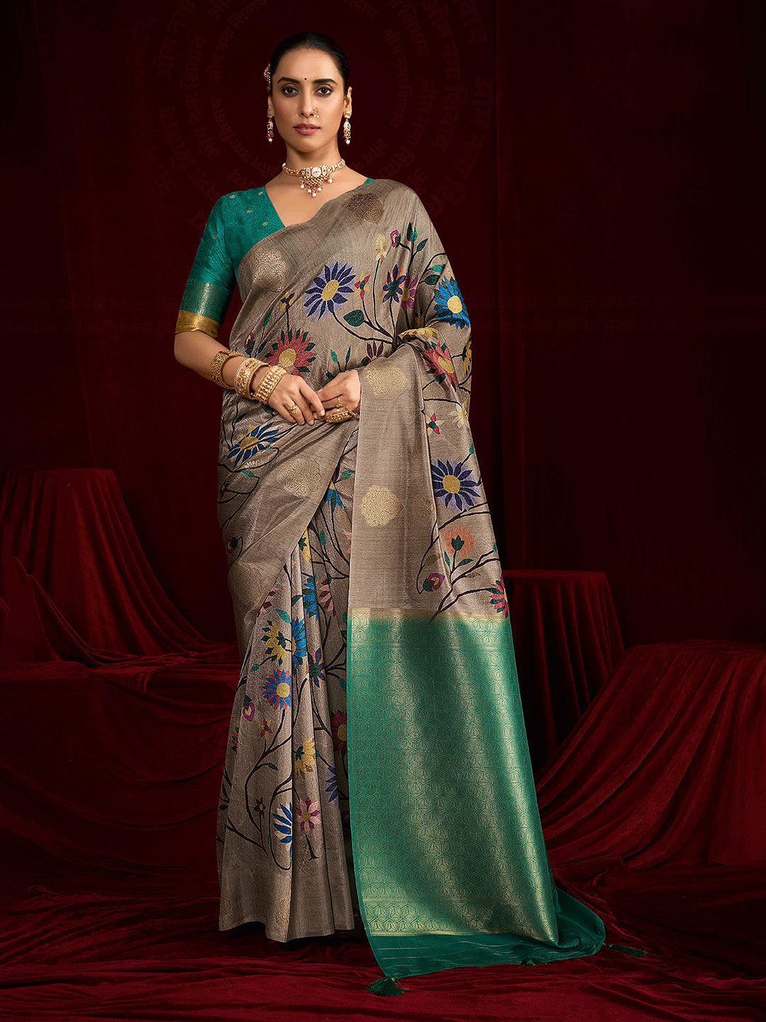 Woven Printed Art Silk Saree