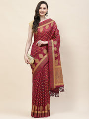 Stone Booti Cotton Woven Saree