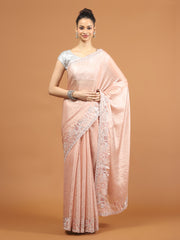 Stone Work Organza Saree