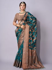 Zari Jaal Woven Art Silk Saree