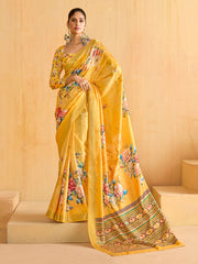 Digital Printed Art Silk Saree