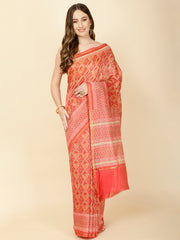 Floral Digital Printed Cotton Saree