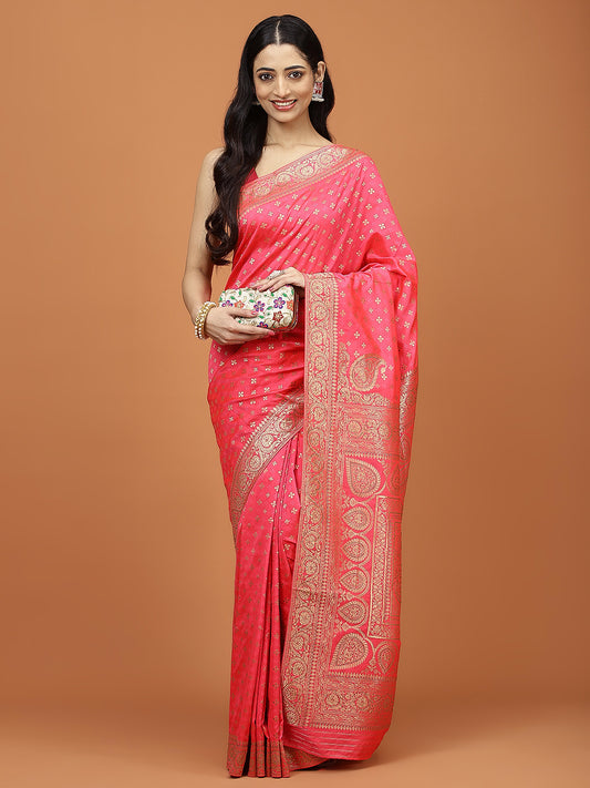 Stone Embroidery Banarasi Saree