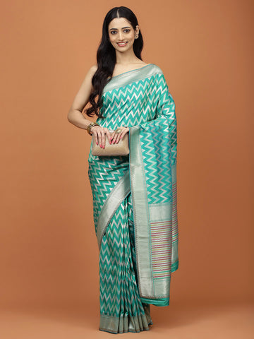 Stone Embroidery Banarasi Saree