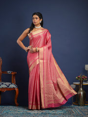 Plain Crepe Unstitched Suit With Pant & Dupatta