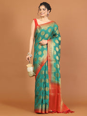 Zari Border Woven Art Silk Saree