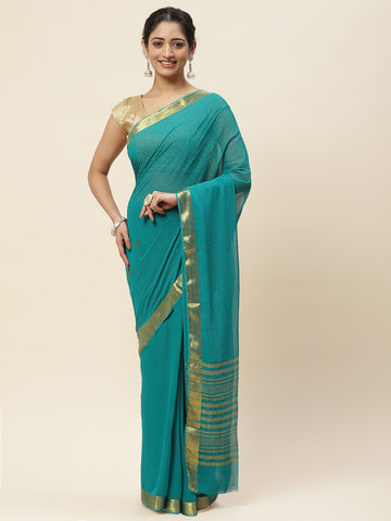 Stone Embroidered Chiffon Saree