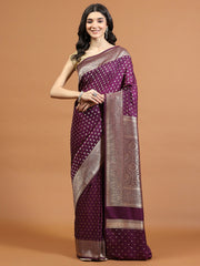 Zari Jaal Woven Art Silk Saree