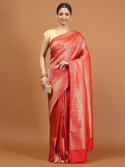 Zari Border Woven Art Silk Saree