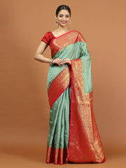 Zari Border Woven Art Silk Saree