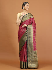 Zari Border Woven Art Silk Saree