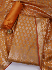 Banarasi Chanderi Unstitched Suit With Dupatta
