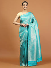 Zari Border Woven Art Silk Saree