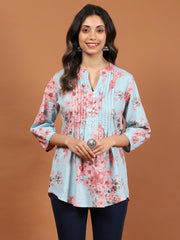 Printed Cotton Blend Kurta