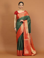 Zari Border Woven Art Silk Saree