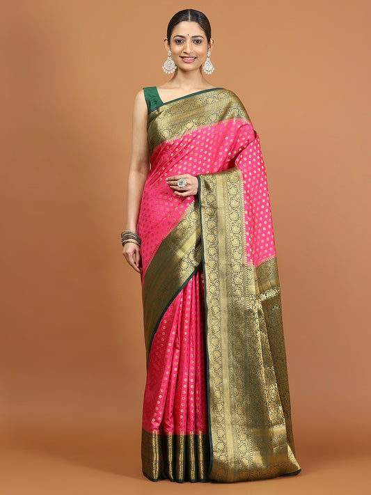 Zari Border Woven Art Silk Saree