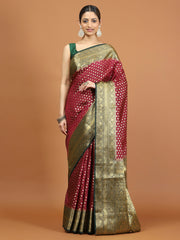 Zari Border Woven Art Silk Saree