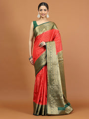 Zari Border Woven Art Silk Saree