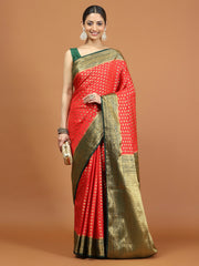 Zari Border Woven Art Silk Saree