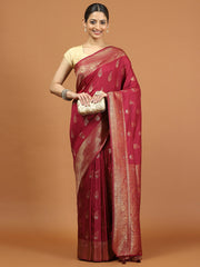 Zari Border Woven Art Silk Saree