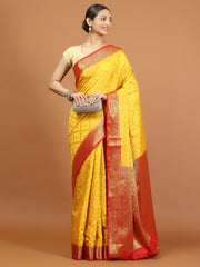 Zari Border Woven Art Silk Saree