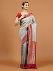 Zari Border Woven Art Silk Saree