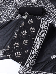 Printed Cotton Blend Unstitched Suit With Dupatta