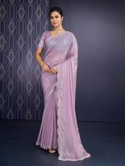 Stone Work Art Crepe Saree