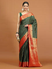 Zari Border Woven Art Silk Saree