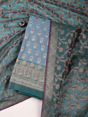 Banarasi Chanderi Unstitched Suit With Dupatta