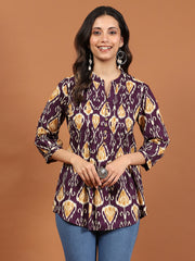 Printed Cotton Blend Kurta