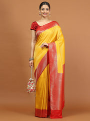 Zari Border Woven Art Silk Saree