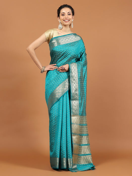 Zari Border Woven Art Silk Saree