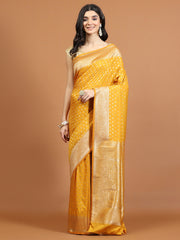Zari Jaal Woven Art Silk Saree