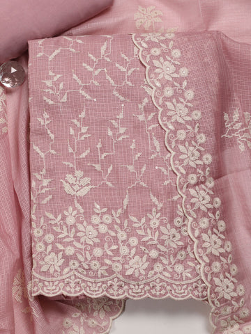 All Over Embroidered Cotton Blend Unstitched Suit With Dupatta