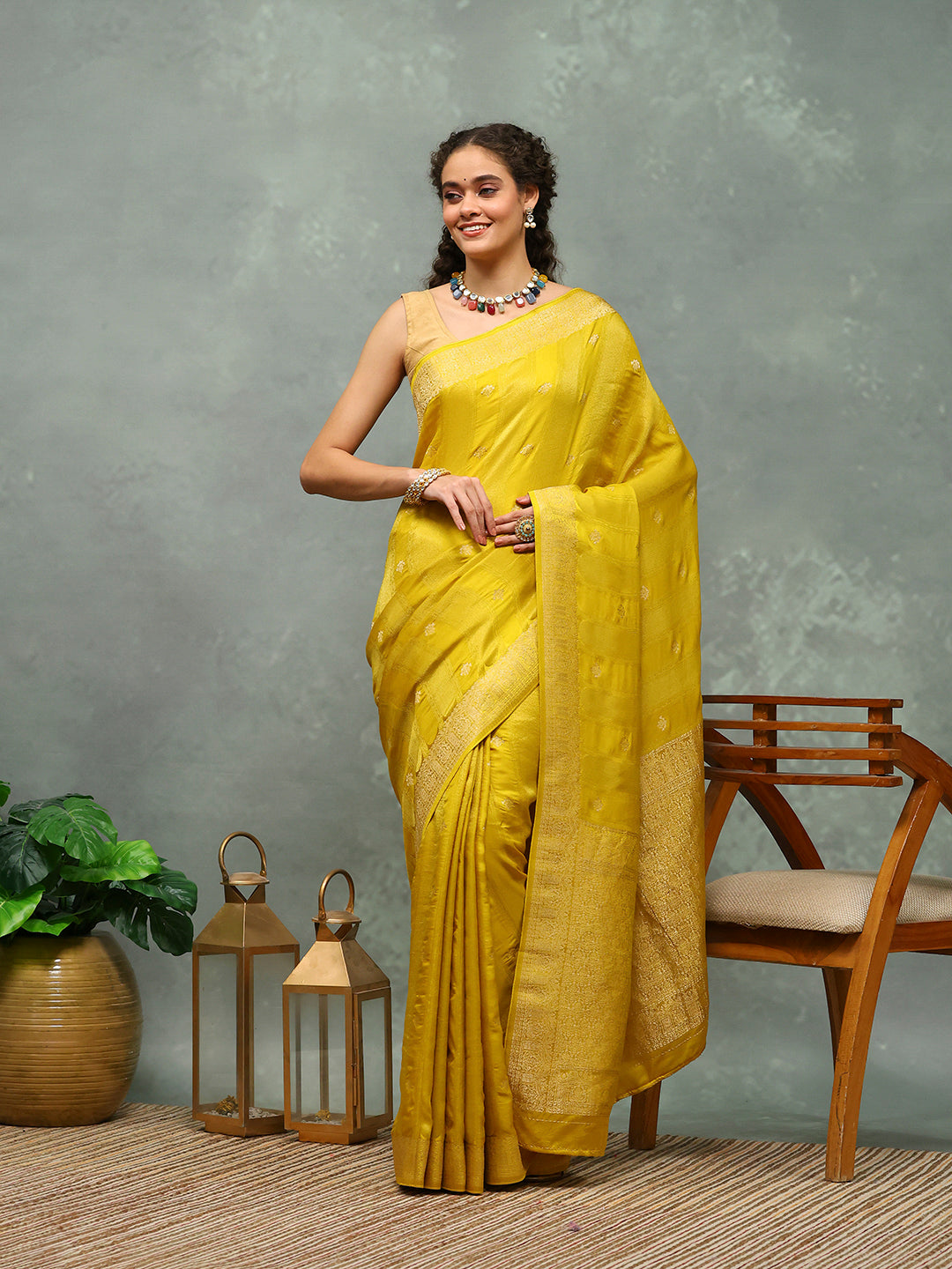 Woven Border Tissue Saree